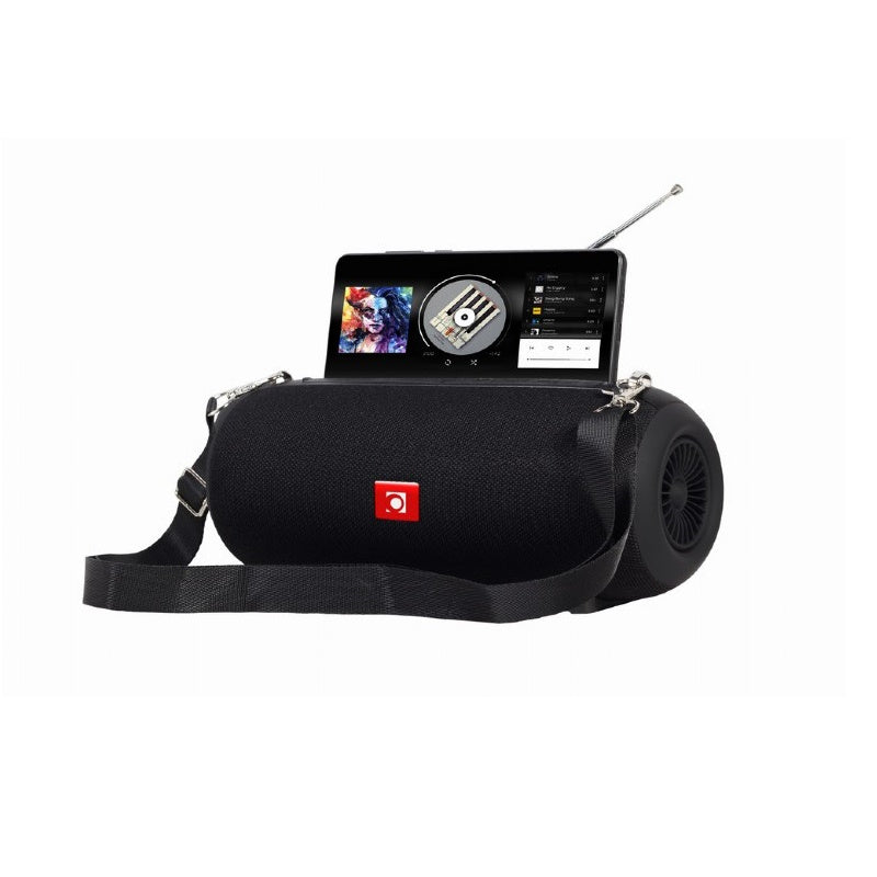 Draagbare bleutooth speaker met fm radio sfeer foto