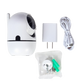 Smart rotating wifi camera inhoud van de verpakking, camera, stekker, kabel en bevestiging materiaal.