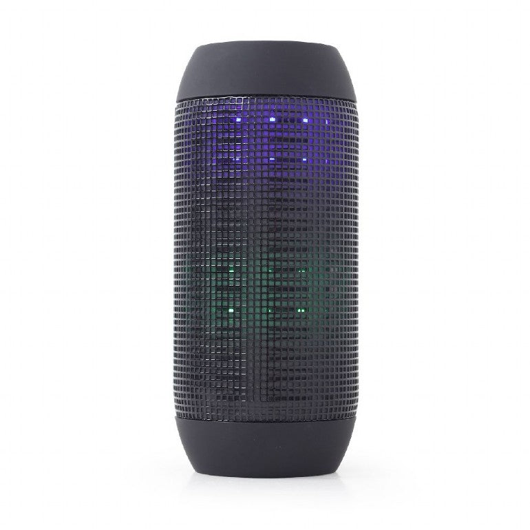 Portable Bluetooth speaker met LED light effects voorkant